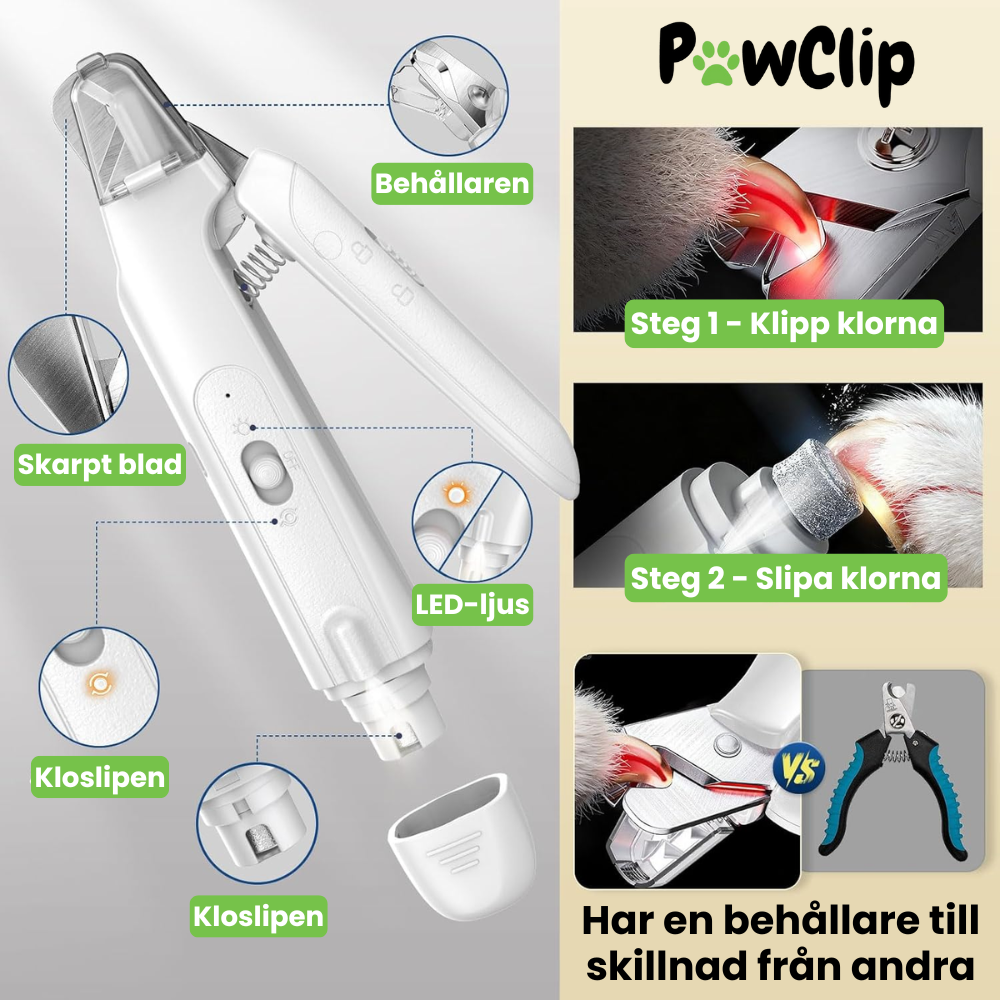 PawClip - Klipp klorna utan att skada vovven!